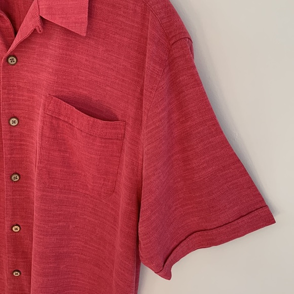 Jamaica Jaxx 100% Silk Short Sleeve Casual Button Up Shirt - Picture 4 of 12